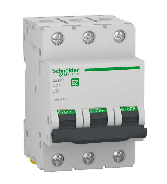 Автоматичен прекъсвач Schneider Electric Easy9 3P 10A C-крива
